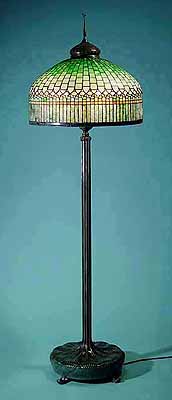 24" Curtain Border Tiffany floor Lamp