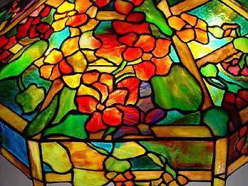 Nasturtium Tiffany lamp